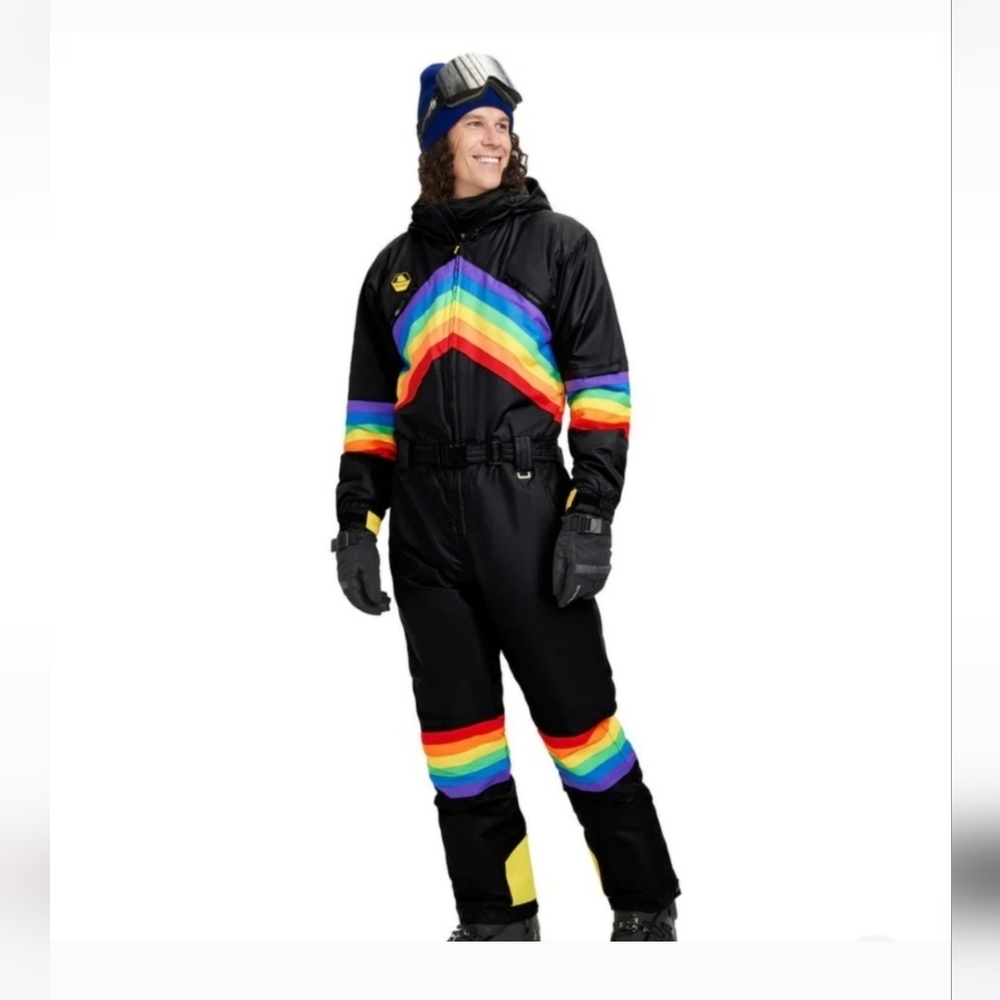 Tipsy Elves Snow Suits Mens L Midnight Shredder One Piece Performance‎ Snow Wear
